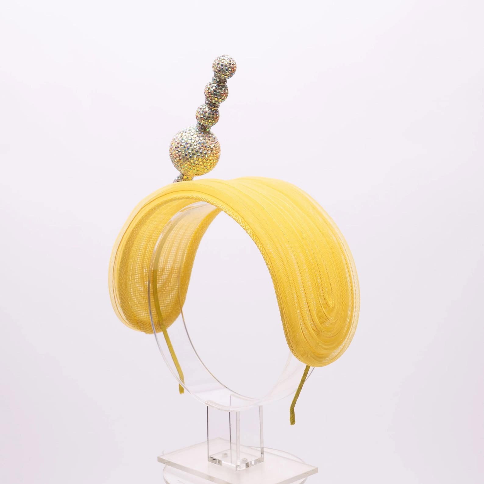 New – Designer Sinamay Base Fascinator w/Hat Pin included Covered (5 color selection) – 3 colors left