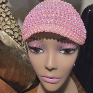 New - Baby Pink Rhinestone Fascinator (Nice)