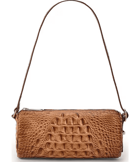 New- Brahmin Aiden Road Bille Cinnamon Barrel Crossbody