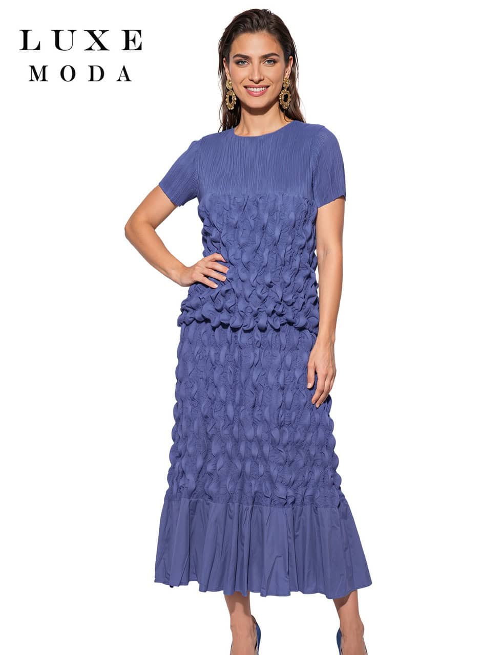 New – Designer 2pc Dutch Blue – Bubble Skirt Set  L/XL (Only 1)