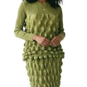 SOLD - New - Luxe Moda Sage Bubble 2pc Set - L/XL