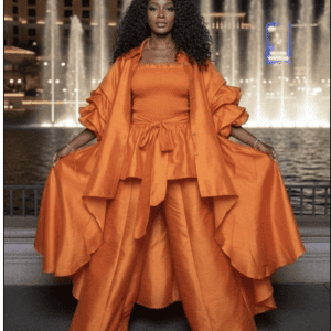 New - Designer One Size (3 pc) rust orange Pantsuit!!!!