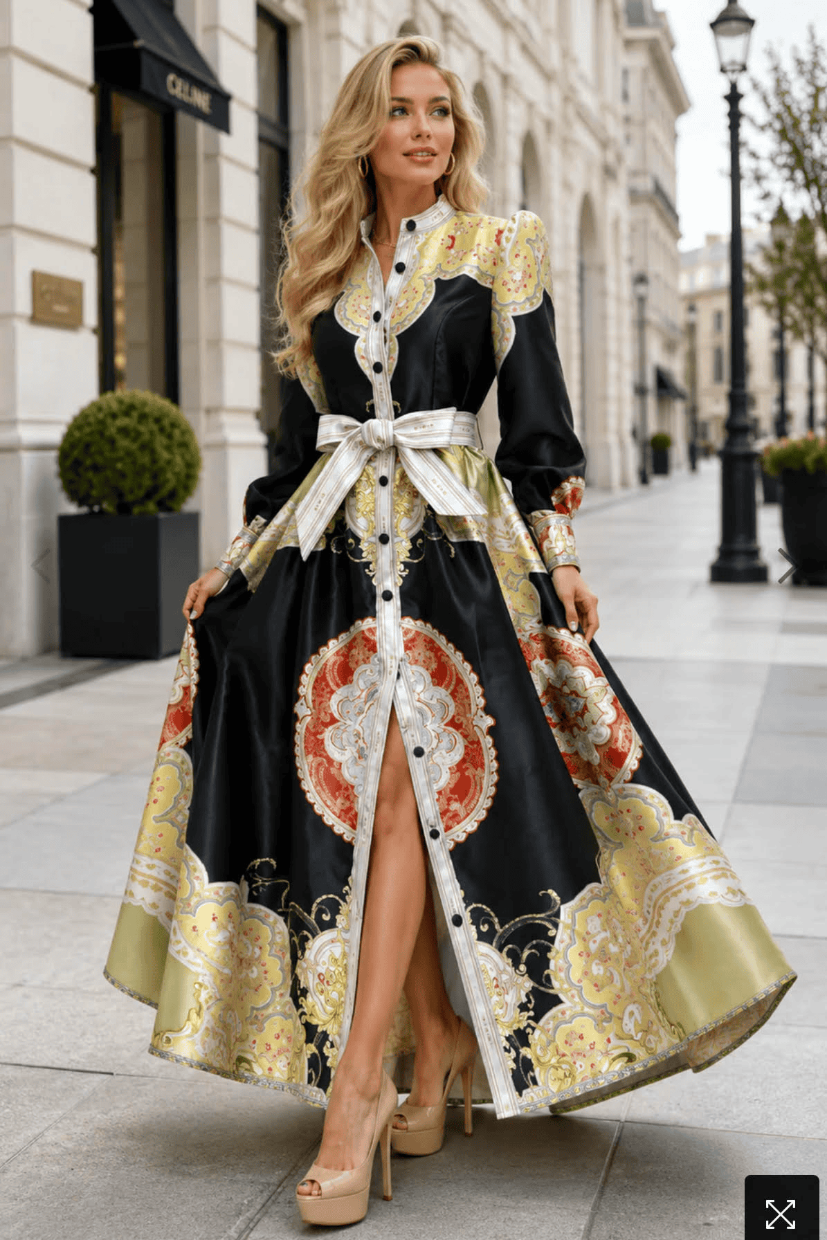 New – Designer Elegant Maxi Floral Dress – Oh My… Size XXL (Need another size –  order your SIZE)!!!!