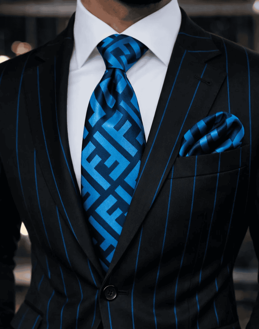 SOLD – New Desiger Royal Blue FF Tie