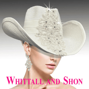 New - Designer White Cowboy Rhinestone/Bling Hat - Fire!!!!