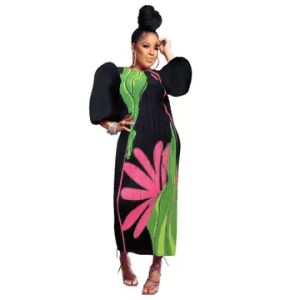 New - Bouncy/Balloon Sleeves - One Size (Black or Blue Prints) - See Selection Below (Code D600)
