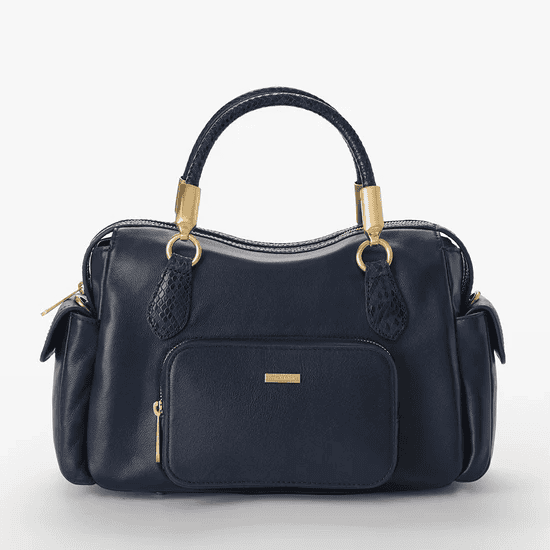 New – Brahmin Micaela “Navy Blue” Handbag with plenty of storage – Nice!!!