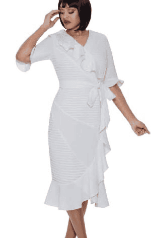 New – Designer White Wrap Dress  – (Sizes 12 and 14) – See Selection below