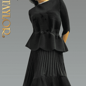 New - Lilly & Taylor Black 2pc Wrinkle Free Outfit... Very Elegant  (L/XL)
