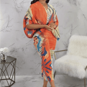 New - Bat-Wing Wrinkle Free Dress - One Size