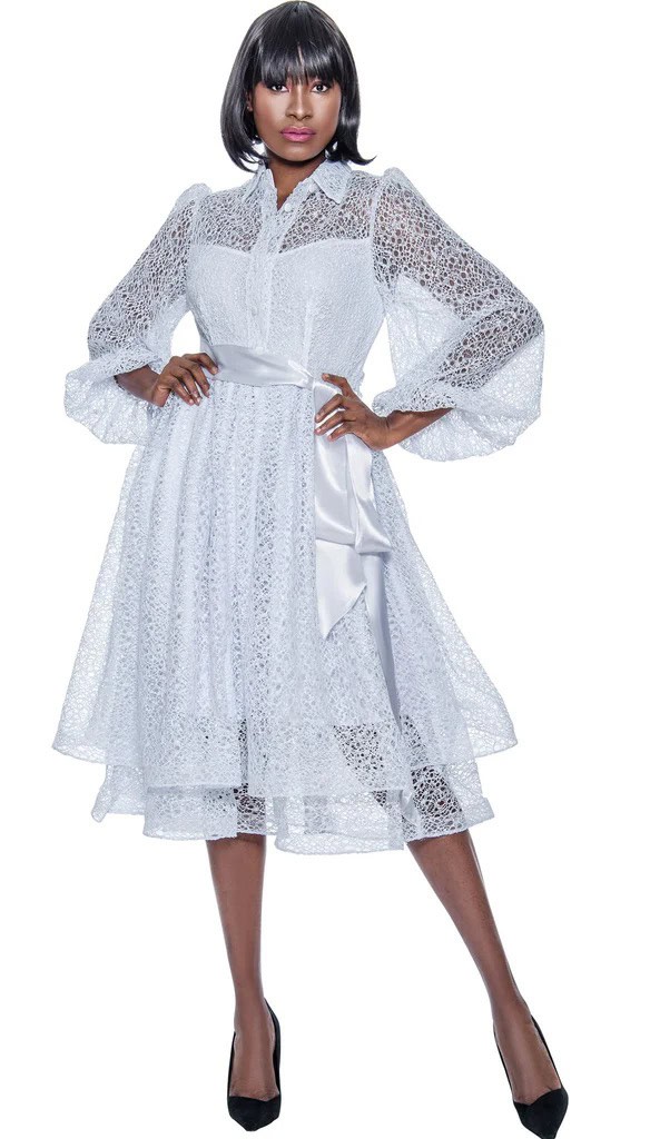 New – Designer Terramina White Dress – Size 16 (Nice)