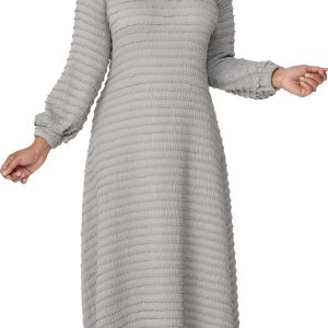 New - Grey Textured Dress (Nice) -Only 1 Size 1X (Runs true to size) - fits an XL -1X