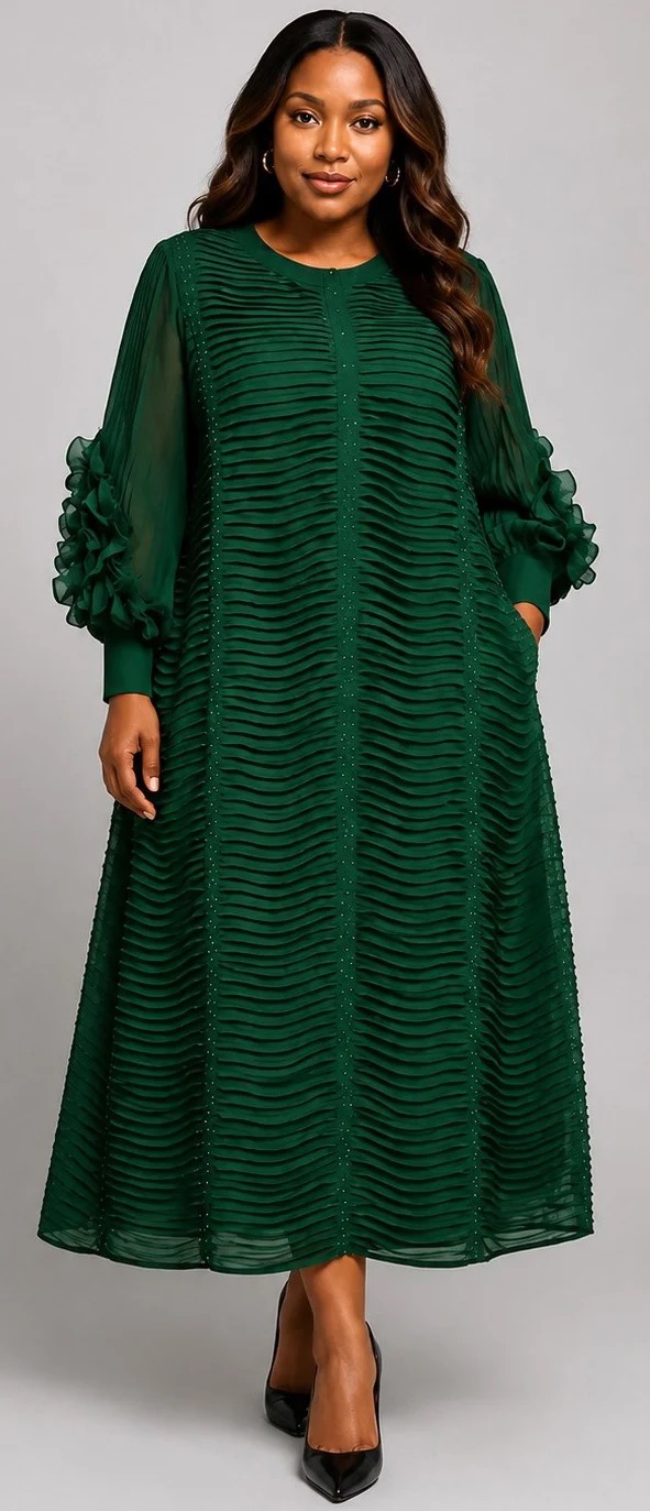 New – Bouncy Dress – Emerald Green – only 1